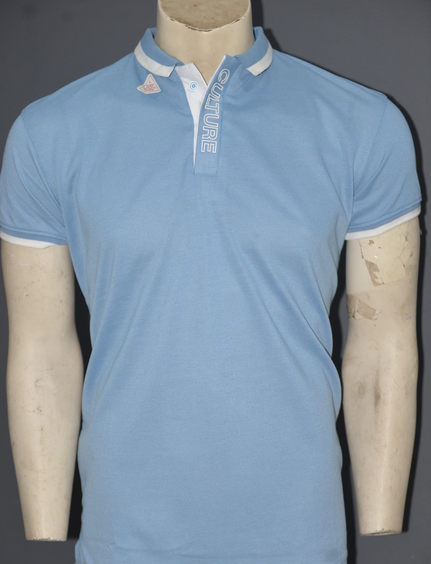 Culture Polo Shirt Sky Blue