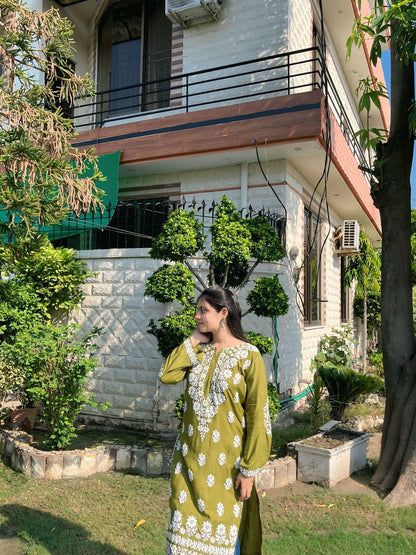 Emily Long Kurti (Foam print)