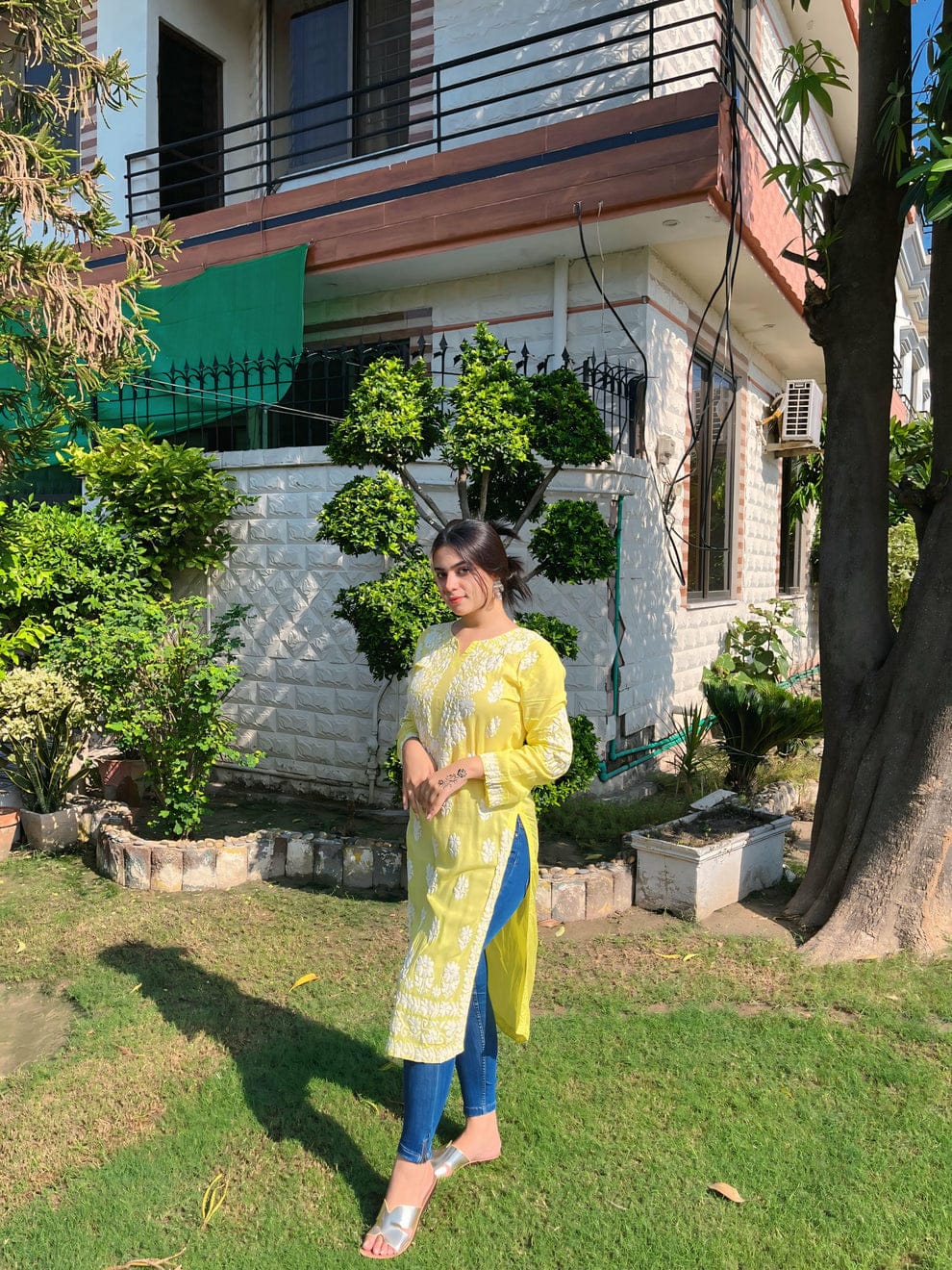 Emily Long Kurti (Foam print)