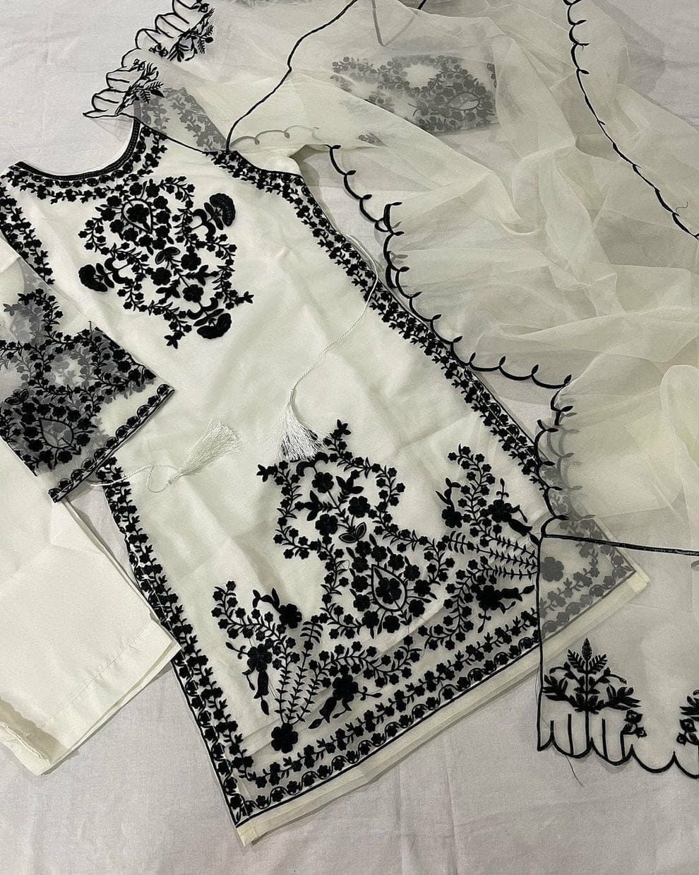 Organza Embroidery 3pc