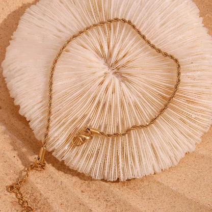 Rope chain anklet