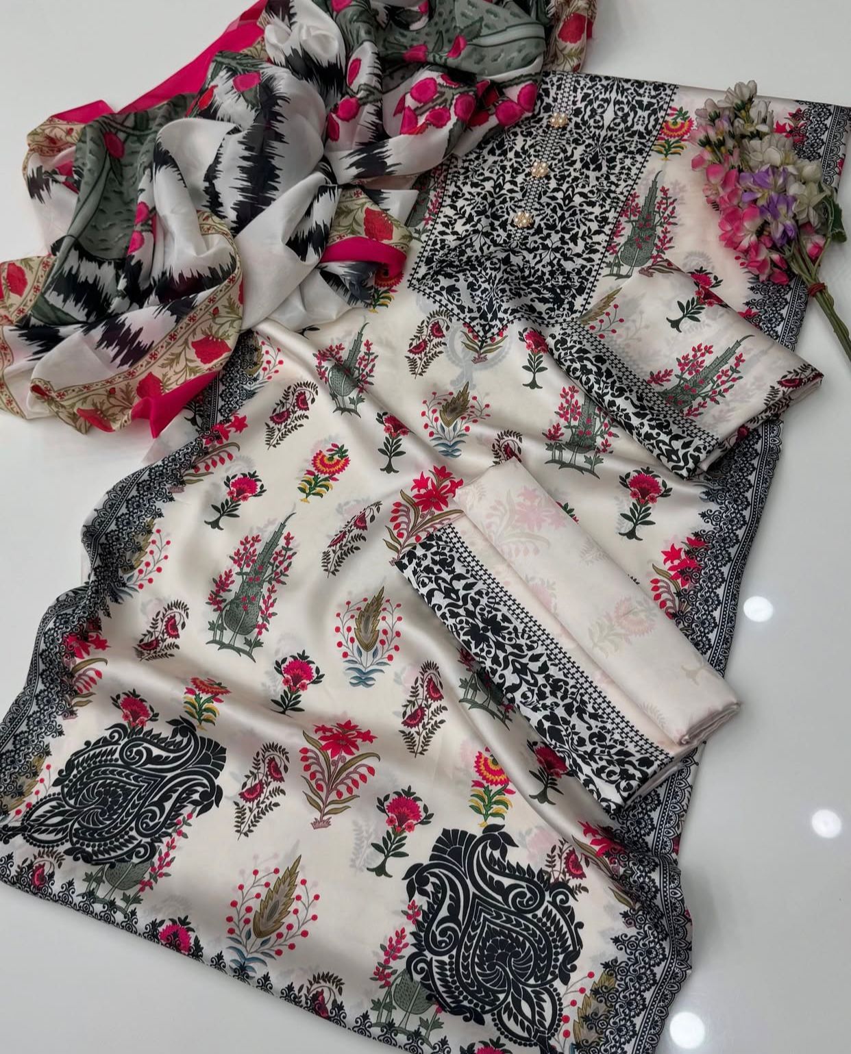 Floral Digitaal printed