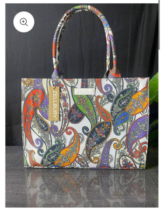 ZELLBURRY CANVAS HAND BAGS