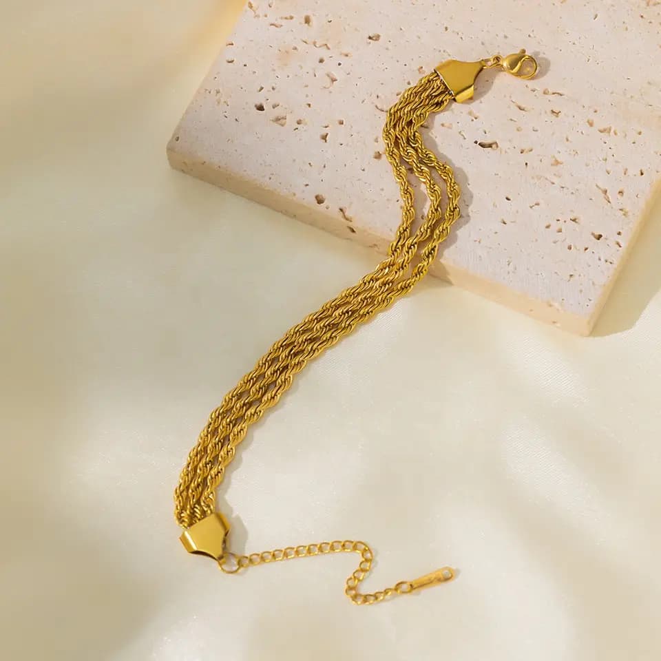 Three Layer Rope chain   Bracelet
