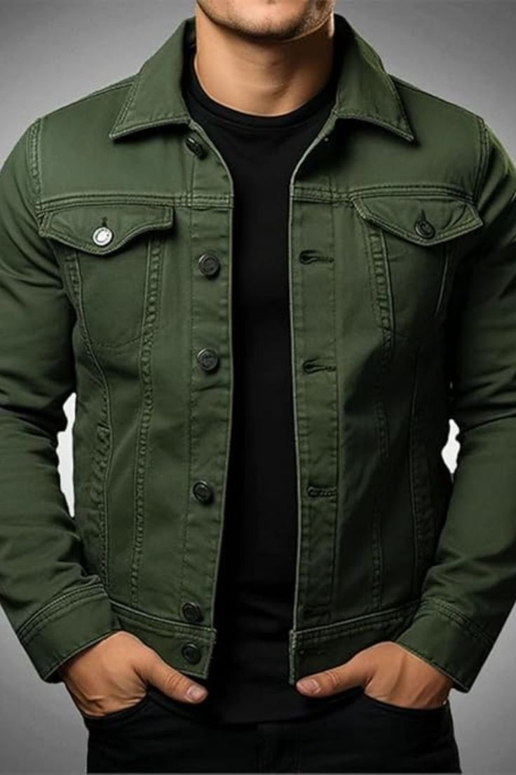 Green Denim Jacket